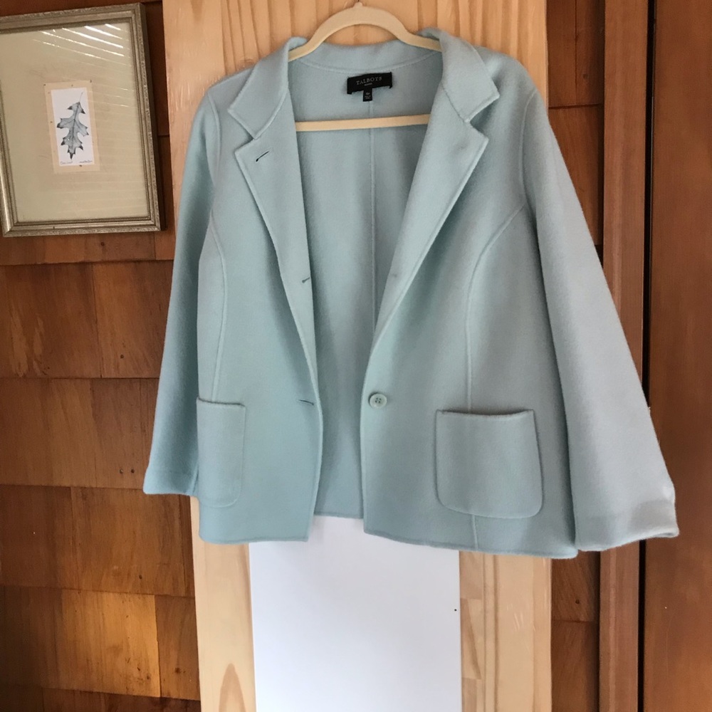 Talbots 90 wool 10 nylon shirt coat